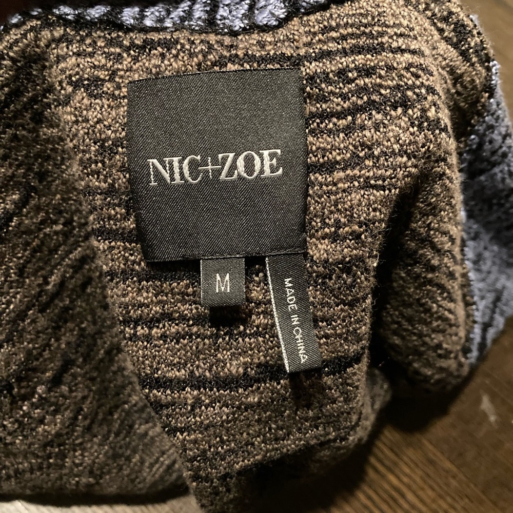 Nic + Zoe Cardigan sweater color block - Picture 4 of 11
